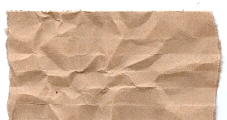 Kraft torn and creased Paper Texture for Background