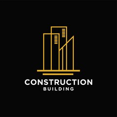 Abstract building collection modern building logo sophisticated design modern building construction modern building building and lines architect logo