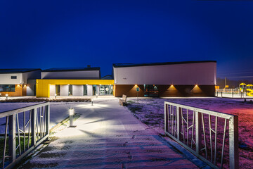 Building of a public kindergarten in a small town, Poland.