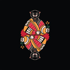 king panther tattoo vector design © Doni pacoceng