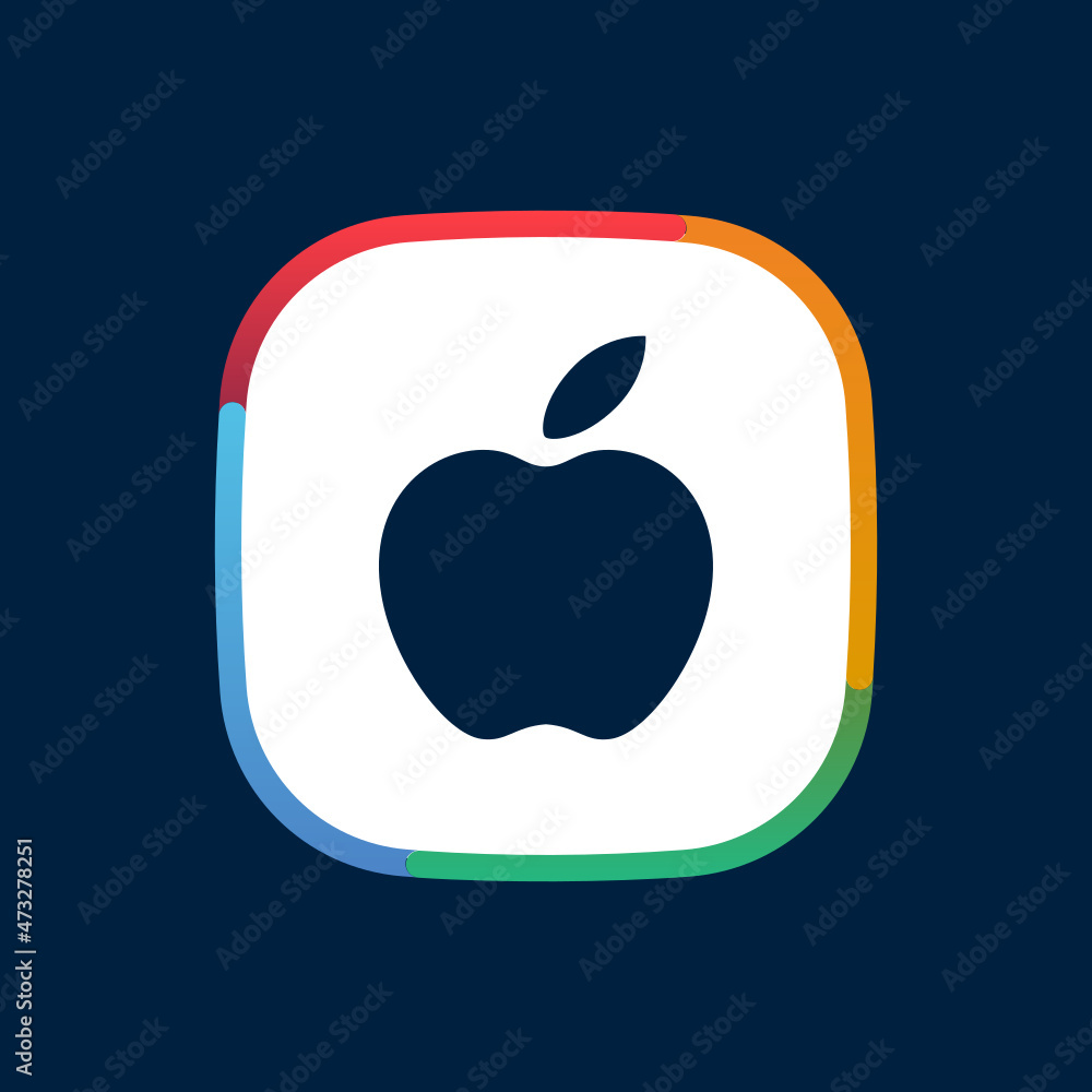 Sticker apple