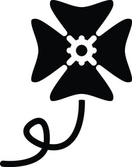 Obraz premium The illustration of flower icon vector. Suitable for garden, plant or green life.