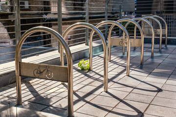 A bike parking near a home