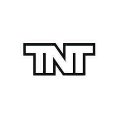 initials TNT logo design inspiration - obrazy, fototapety, plakaty