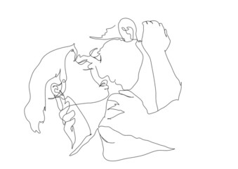 Kiss
Girl and Boy
Love
Поцелуй девушки и мужчины