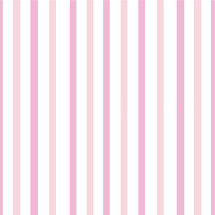 Vector cute seamless pattern withstripes in pastel pink colors in Scandinavian style for fabrics, paper, textile, gift wrap isolated on white background