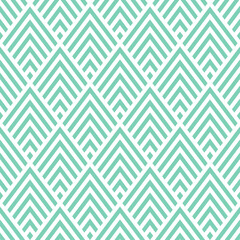 Blue lines rhombuses seamless pattern.