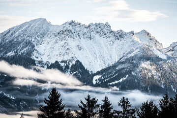 Fototapeta na wymiar Winterlandschaft / Vorarlberg