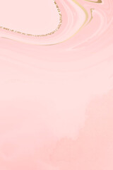 Gold and pink fluid patterned background vector