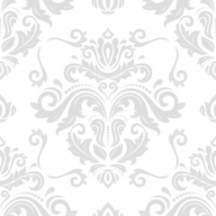 Classic seamless vector pattern. Damask orient light ornament. Classic vintage background. Orient ornament for fabric, wallpapers and packaging