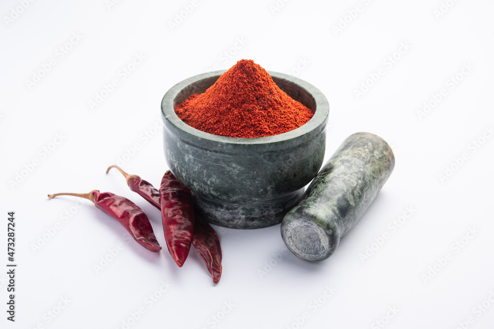 Canvas Prints red chilli powder or lal mirch dust