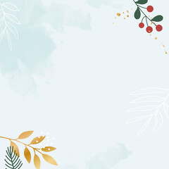 Fototapeta na wymiar Christmas patterned on blue background vector