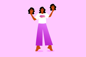 woman holding heads in her hand as a sign of mood swings as a side effect from medication