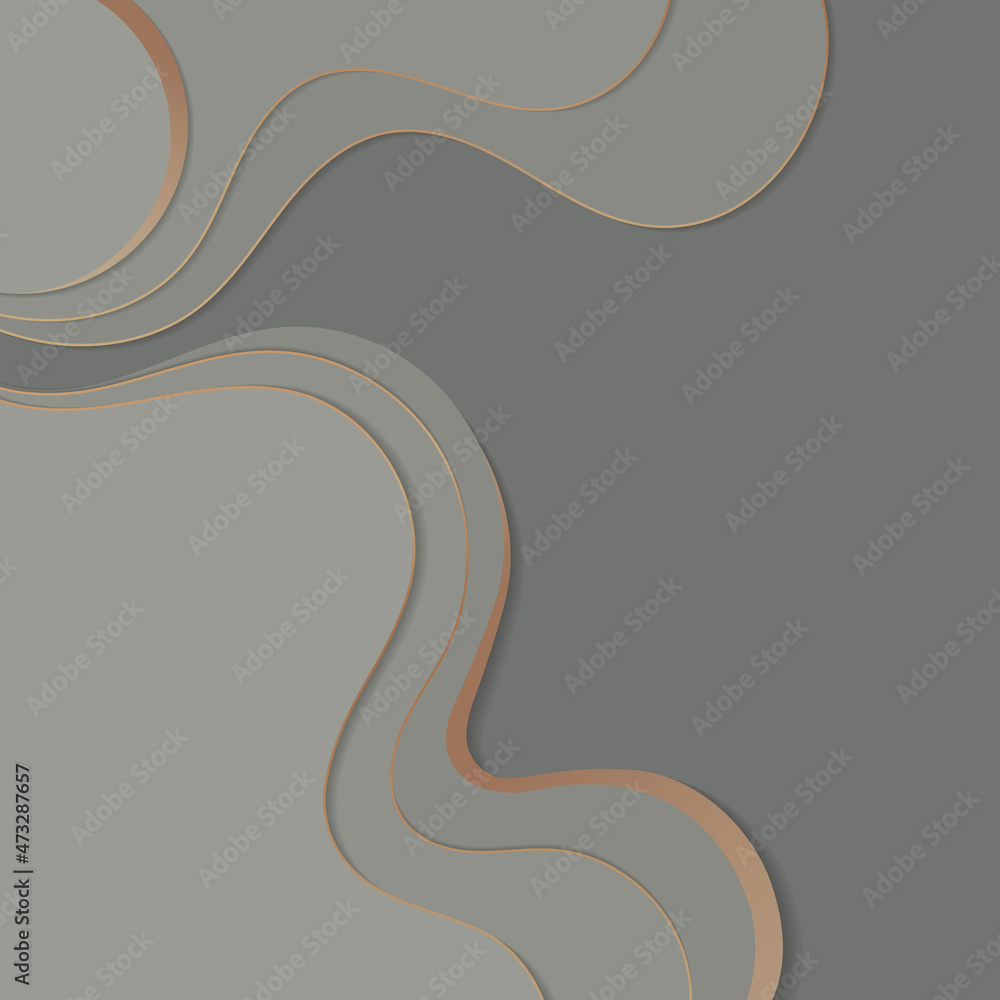Poster abstract gray curve background vector