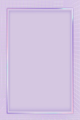 Purple vector 3D grid patterned frame