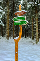 Schöne Winterlandschaft auf den Höhen des Thüringer Waldes bei Schmiedefeld - Thüringen