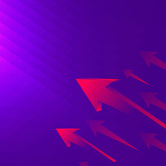 Purple arrow background, modern border, technology concept vector