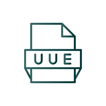 Uue Line Gradient Vector Icon Design