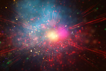 Fototapeta premium background of abstract gold, pink, purple and black glitter lights. defocused