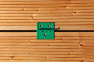 Installation of wooden floors, garden terrace. Deck Board Gap Walks, tools.