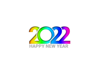 Business Happy New Year 2022 greeting card. 2022 year of the tiger. Vector illustration for greeting card, banner for website, social media banner, marketing material.