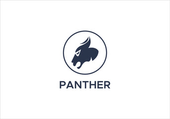 panther logo design template panther icon design