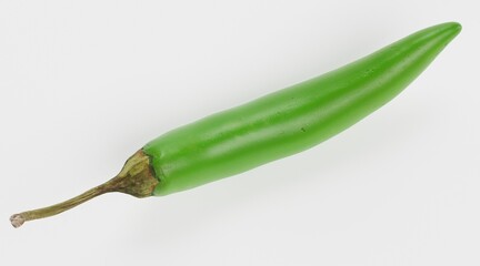 Fototapeta premium Realistic 3D Render of Green Pepper