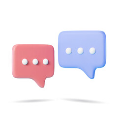 3d bubble speech icon vector illustration. stylze dialogue symbol Background isolated