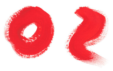 Fototapeta premium Abstract hand drawn red colorful acrylic background 