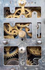 Mechanical watches mechanism very close up
