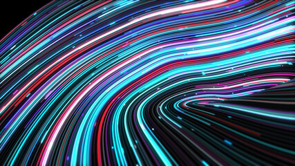 Abstract colorful lines vector background, stylish color background 