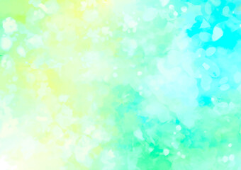 幻想的な水彩の水色テクスチャ背景
