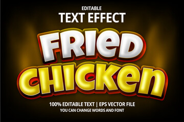 Food editable text effect
