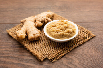 Ginger paste or mashed adrak