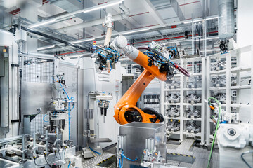 Robotic arm in manufacturing industry