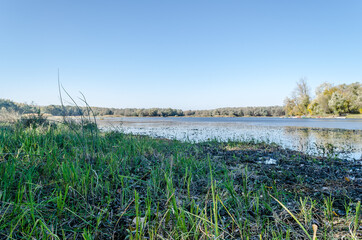 Artificial lake Begecka jama in Begec.