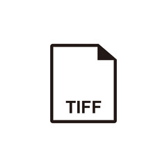 TIFF document icon vector illustration symbol