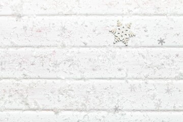 Christmas decoration object on wooden background