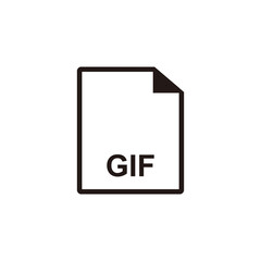 GIF document icon vector illustration symbol