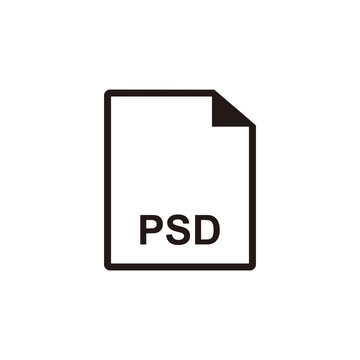 PSD document icon vector illustration symbol
