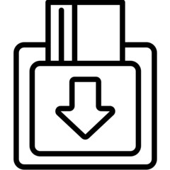 keycard line icon