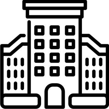 recommend clip art: hotel line icon
