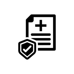 Fototapeta premium Health insurance medical icon