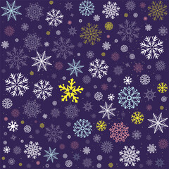 snow Christmas winter decor seamless texture