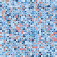 Fototapeta premium Abstract Geometric Pattern generative computational art illustration