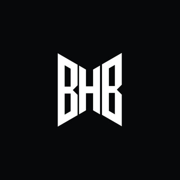 BHB letter logo creative design. BHB unique design