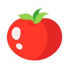 Vector cartoon fresh tomato vegetable.
