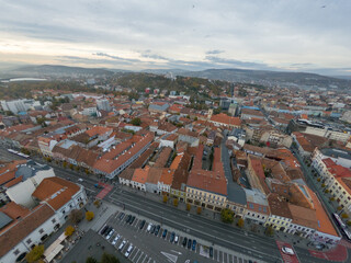 Fototapeta na wymiar Panoramic view of the city of Cluj Napoca, Kolozsvar, Romania