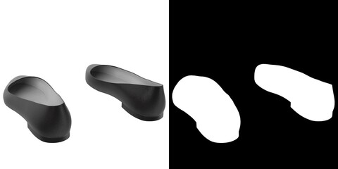 3D rendering illustration of a ballerina shoes