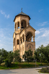 Belfry (bell tower) of Tsminda Sameba Cathedral in Tbilisi
